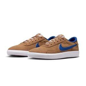 Nike Men's Tan and Blue Sneakers